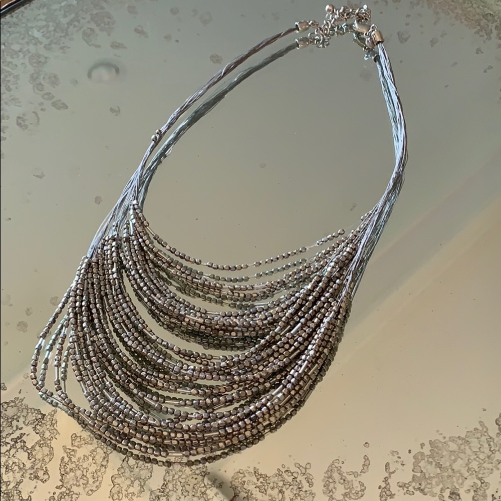Chico’s Silver Layered Necklace